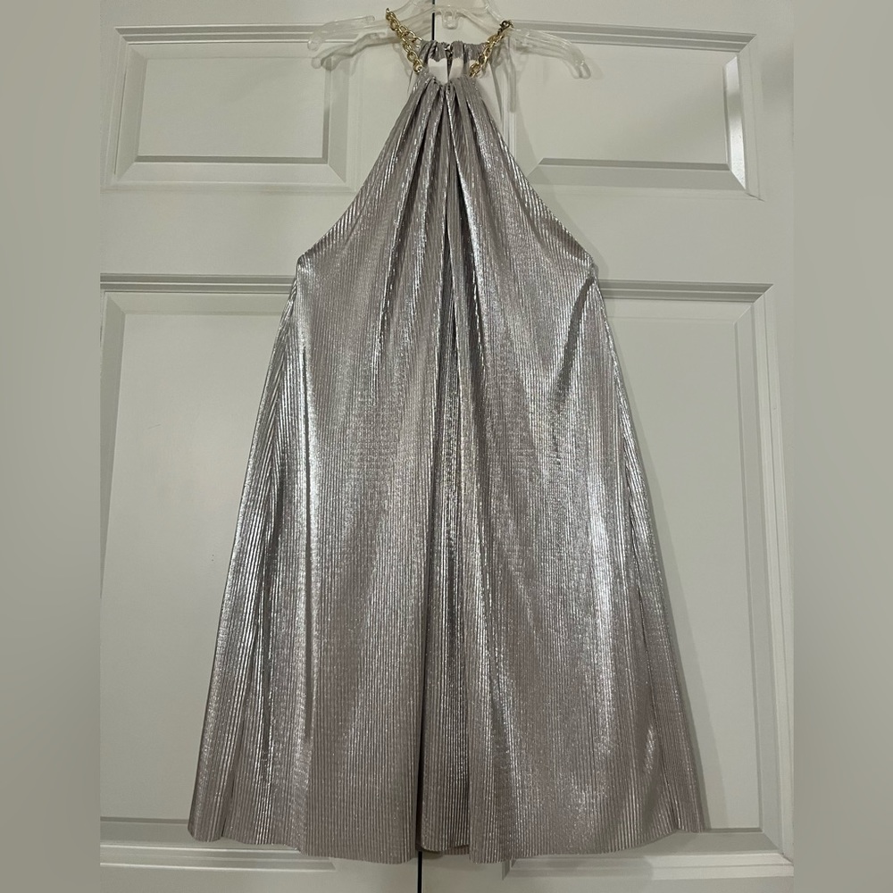 Babaton Aritzia Avalon Silver Dress Size Small - Picture 5 of 17